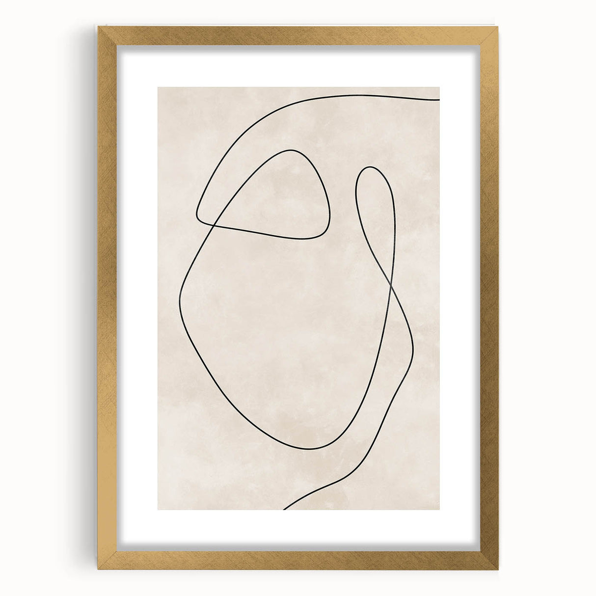 Mid Century Modern Line Art - Minimalist Abstract Geometric Wall Decor