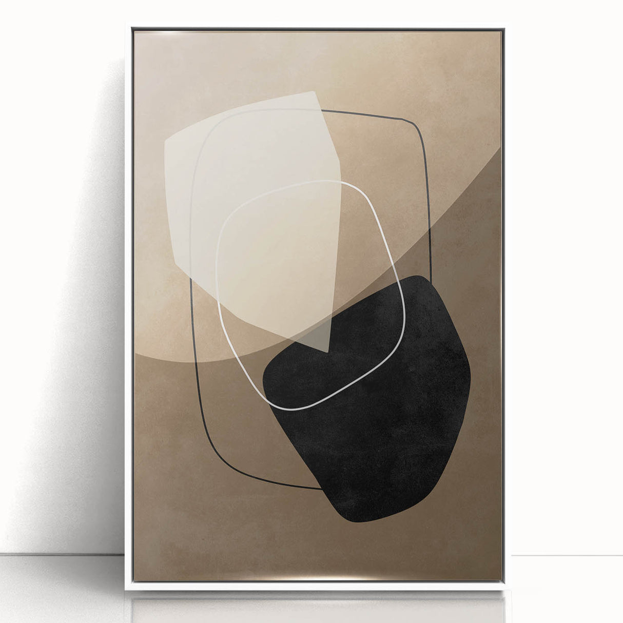 Mid Century Modern Abstract Geometric Art - Retro Minimalist Wall Decor