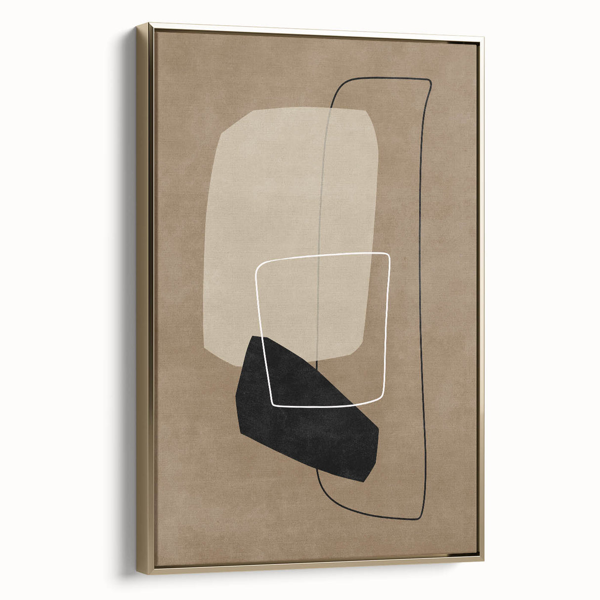 Mid Century Modern Abstract Art - Minimalist Geometric Retro Wall Decor