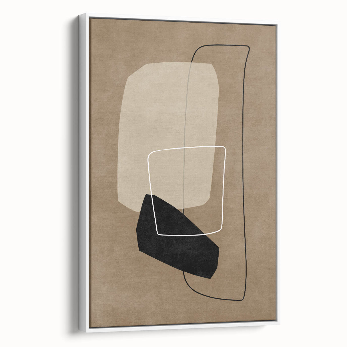 Mid Century Modern Abstract Art - Minimalist Geometric Retro Wall Decor