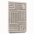 Mid Century Modern Geometric Abstract Art - Minimalist Retro Striped Decor