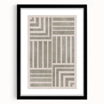 Mid Century Modern Geometric Abstract Art - Minimalist Retro Striped Decor