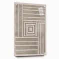Mid Century Modern Geometric Striped Art - Minimalist Abstract Wall Decor