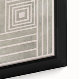 Mid Century Modern Geometric Striped Art - Minimalist Abstract Wall Decor