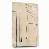 Mid Century Modern Abstract Line Art - Minimalist Geometric Wall Decor