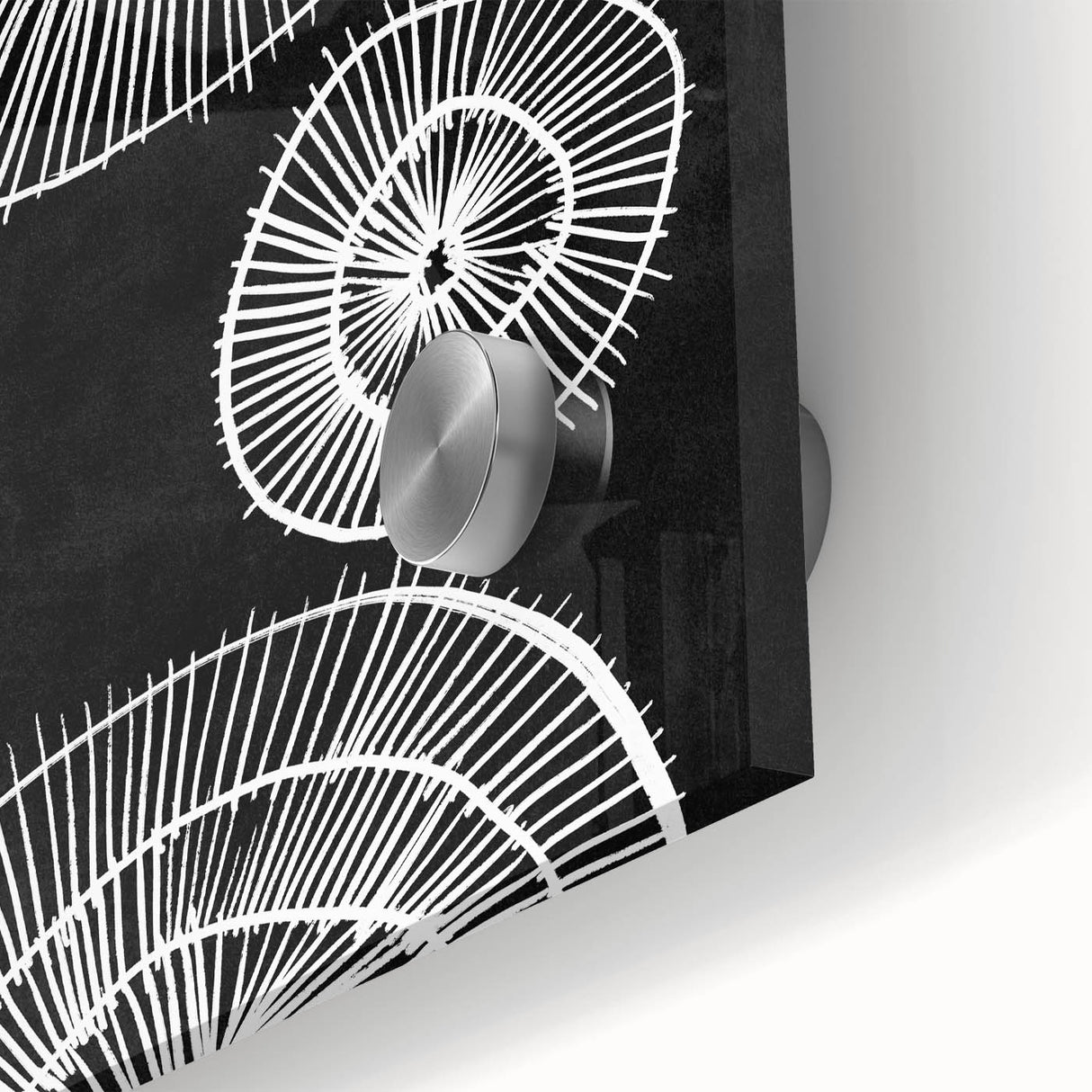 Mid Century Modern Art | Bold Geometric Wall Decor | Retro Black & White