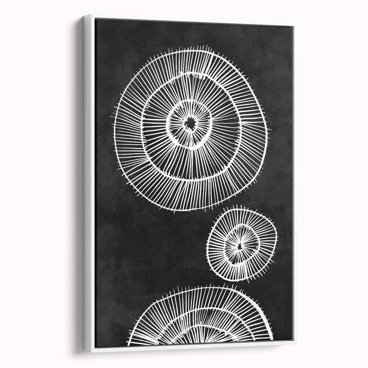 Mid Century Modern Art | Bold Geometric Wall Decor | Retro Black & White