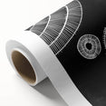 Mid Century Modern Art | Black and White Geometric Wall Decor | Retro Design