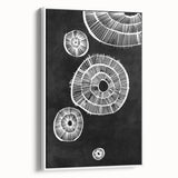 Mid Century Modern Art | Retro Geometric Wall Decor | Black & White Print