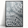 Mid Century Modern Art – Geometric Retro Abstract Print in Minimalist Style