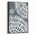 Mid Century Modern Art – Geometric Retro Abstract Print in Minimalist Style