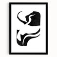 Mid Century Modern Art – Minimalist Retro Abstract Bird Wall Decor