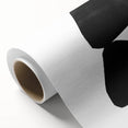 Mid Century Modern Art – Minimalist Abstract Black Shapes in White Space