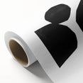 Mid Century Modern Art – Minimalist Abstract Geometric Design in Black & White