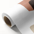 Mid Century Modern Art – Minimalist Geometric Abstract in Warm Earth Tones