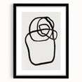 Mid Century Modern Art | Abstract Minimalist Line Art Wall Decor