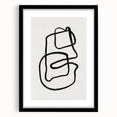 Mid Century Modern Art | Retro Abstract Minimalist Line Art Decor
