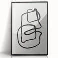 Mid Century Modern Art | Retro Abstract Minimalist Line Art Decor