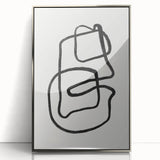 Mid Century Modern Art | Retro Abstract Minimalist Line Art Decor