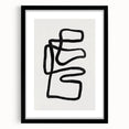 Mid Century Modern Art | Abstract Geometric Minimalist Line Art Decor