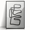 Mid Century Modern Art | Abstract Geometric Minimalist Line Art Decor