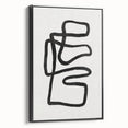 Mid Century Modern Art | Abstract Geometric Minimalist Line Art Decor