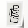 Mid Century Modern Art | Abstract Geometric Minimalist Line Art Decor