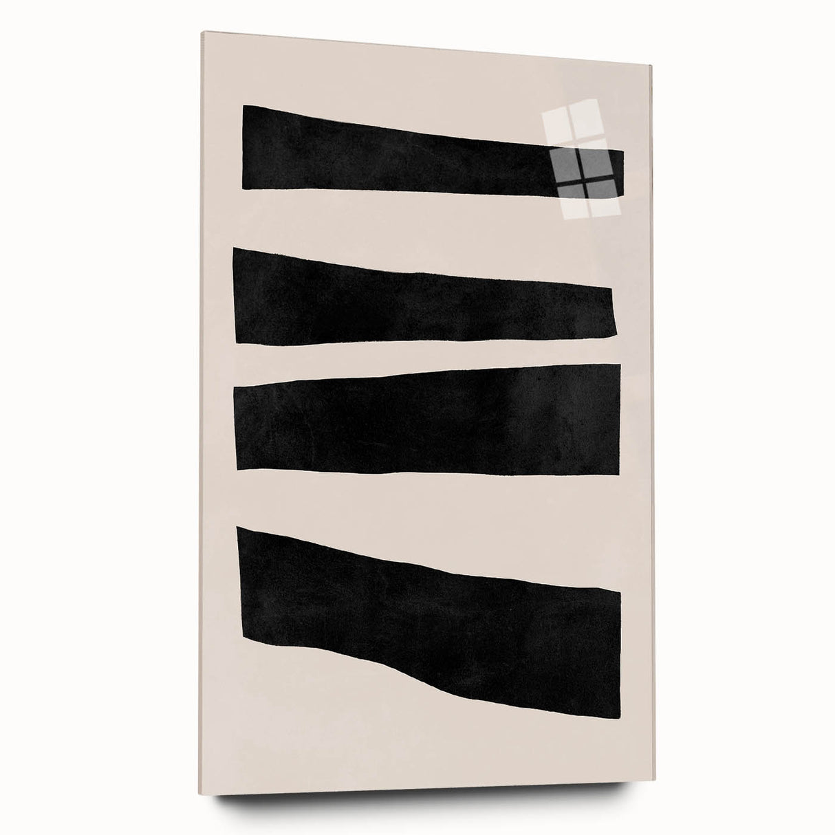 Mid Century Modern Art | Minimalist Geometric Stripe Wall Decor