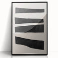 Mid Century Modern Art | Minimalist Geometric Stripe Wall Decor