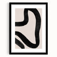 Mid Century Modern Art | Minimalist Abstract Black Line Wall Decor