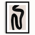 Mid Century Modern Art | Abstract Minimalist Black Line Wall Decor