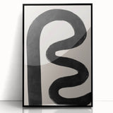 Mid Century Modern Art | Bold Abstract Minimalist Line Wall Decor