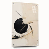 Minimalist Wall Art – Modern Abstract Black and White Circle Artwork
