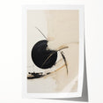 Minimalist Wall Art – Modern Abstract Black and White Circle Artwork