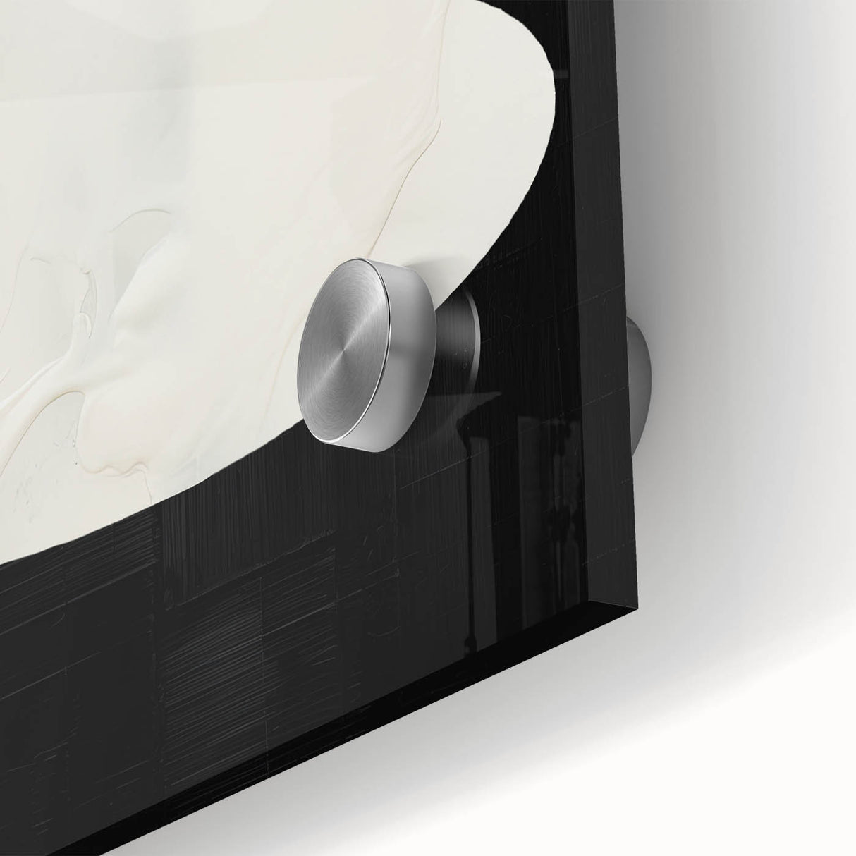 Minimalist Abstract Wall Art – Black and White Organic Shape Design