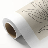 Minimalist Botanical Line Art: "Les Fleurs Abstraites" Modern Flower Print