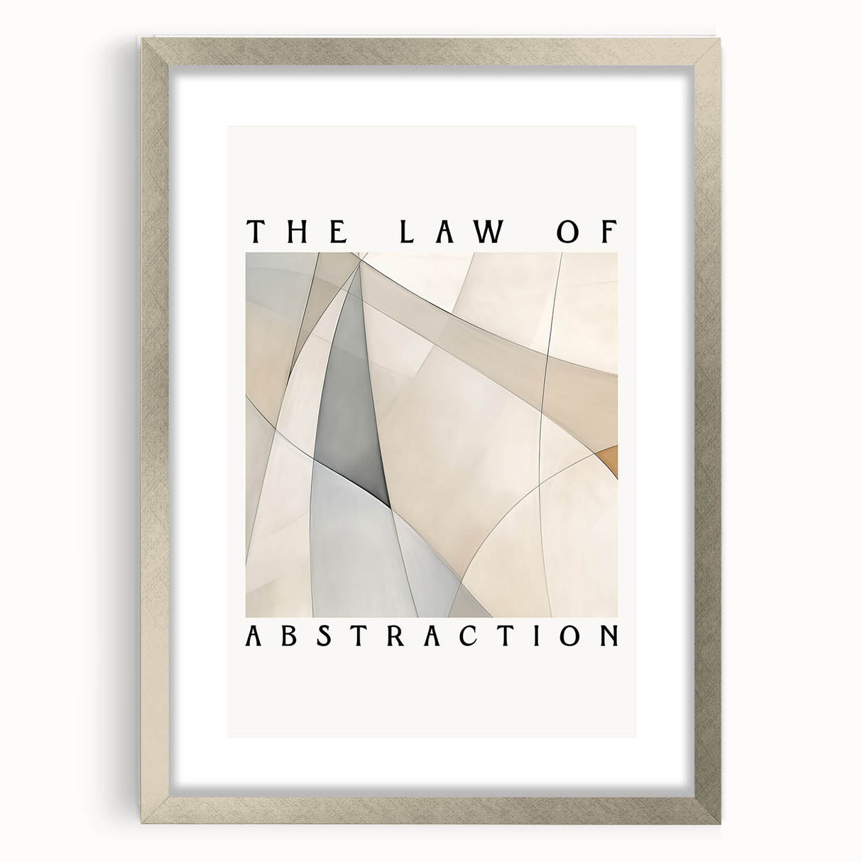 Minimalist Abstract Art: "The Law of Abstraction" Geometric Modern Print