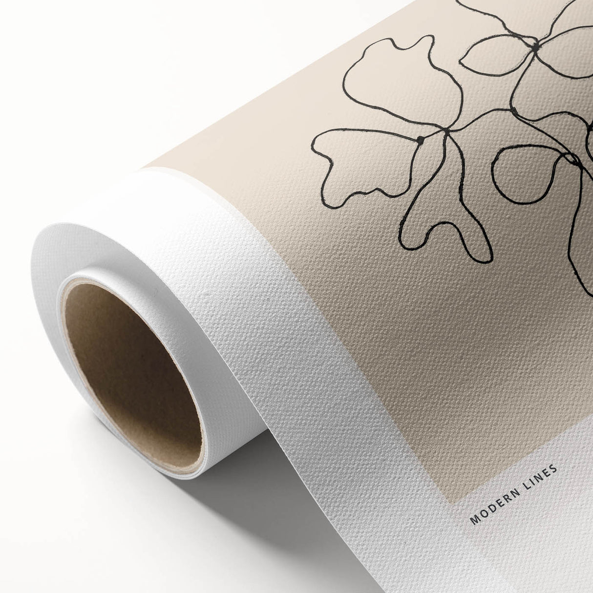 Minimalist Botanical Line Art: "Galerie Botanique No.01" Neutral Modern Print