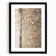 Minimalist Landscape Art: Soft Field of Wildflowers in Neutral Tones
