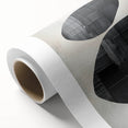 Minimalist Abstract Wall Art – Black Organic Shapes on White Canvas