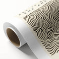 Minimalist Abstract Art: "Art is Always the Answer" Wavy Line Design