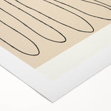 Minimalist Abstract Line Art – Modern Black and Beige Wall Art for Home Decor