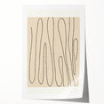 Minimalist Abstract Line Art – Modern Black and Beige Wall Art for Home Decor
