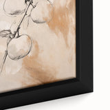 Minimalist Wall Art - Elegant Botanical Apple Branch for Modern Decor