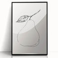 Minimalist Wall Art - Elegant Pear Line Drawing for Modern Home Decor