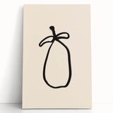 Minimalist Line Art – Abstract Modern Fruit Drawing for Stylish Decor