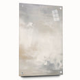 Minimalist Abstract Wall Art – Soft White and Beige Brushstrokes Design