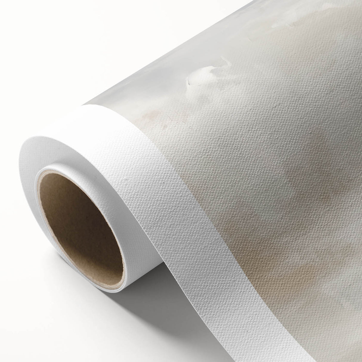 Minimalist Abstract Wall Art – Soft White and Beige Brushstrokes Design