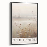 Field Flowers Minimalist Art – Elegant Nature-Inspired Wall Decor
