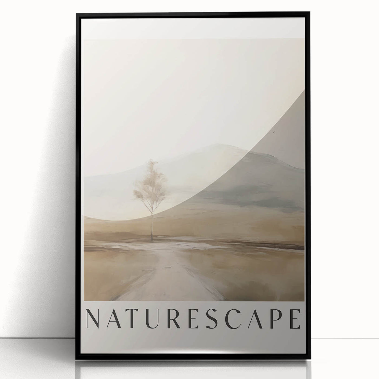 Minimalist Naturescape Art – Serene Landscape Wall Decor for Modern Spaces
